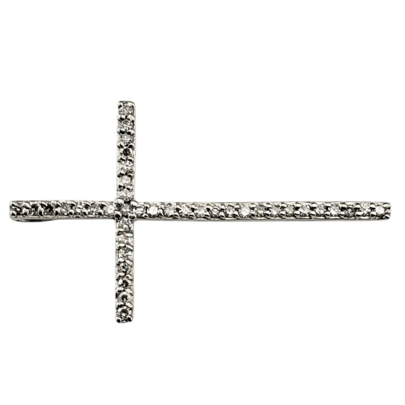 Effy 14 Karat White Gold Diamond Cross Pendant #20599 - Picture 2 of 8
